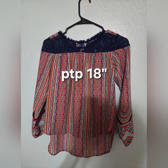 👚3 for $13 Women's Multicolor Patterned Boho Top - Picture 2 of 4